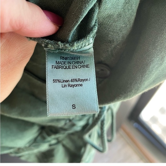 NWOT Young Fabulous & Broke YFB Lakeside Cargo Shorts Utility Romper Size small - Picture 13 of 15